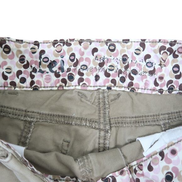 Vintage Y2K L.E.I. khaki brown low rise bermuda shorts 7 - Picture 4 of 6